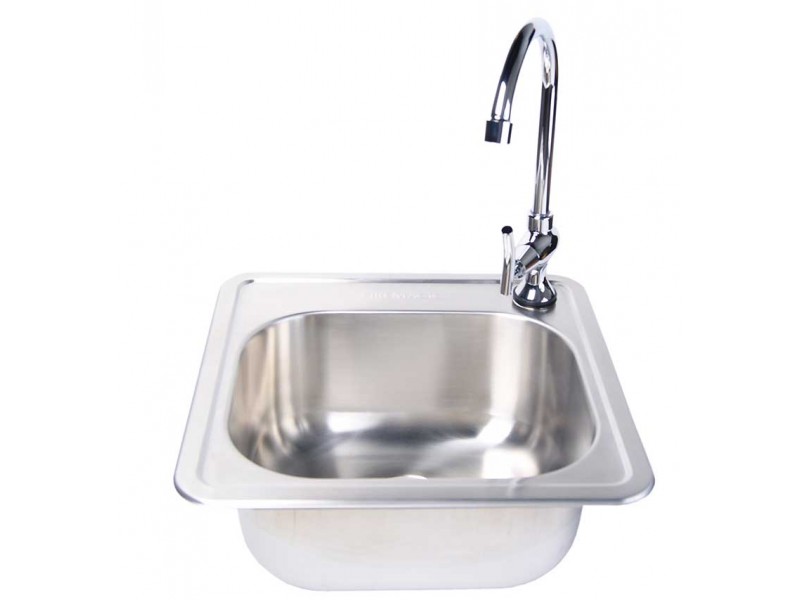 Stainless Steel Sink With Chrome Faucet fire magic stainless steel sink and chrome faucet set on sale