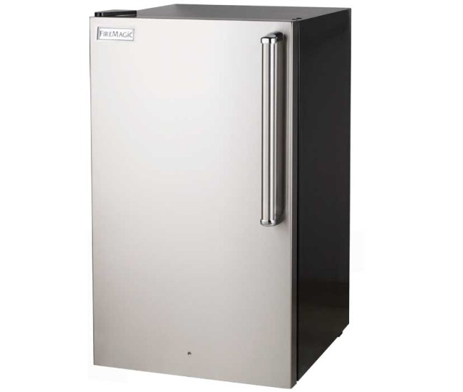 Fire Magic Premium, 4.2 Cubic Foot Refrigerator, with Locking Door, Left Hinged