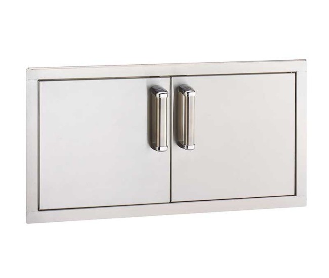 Fire Magic Flush Mount 14 x 30 Double Access Doors (Reduced Height) with Soft Close System