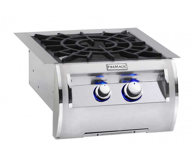 Fire Magic Echelon Diamond Series Power Burner With Porcelain Cast Iron Cooking Grid