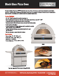 Fire Magic Pizza Oven With Black Glass